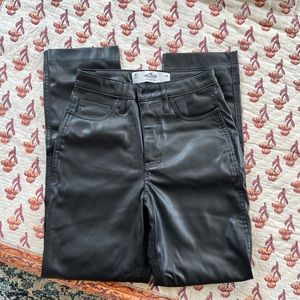 Hollister High Rise Leather Pants